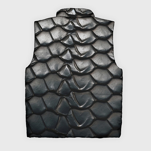 Мужской жилет Кожа черной мамбы / 3D-Красный – фото 2