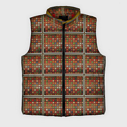 Мужской жилет Разноцветные мозаичные кубы