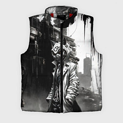 Мужской жилет Кибернетический кицунэ, цвет: 3D-красный