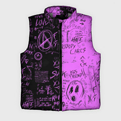 Мужской жилет Dead inside purple black, цвет: 3D-светло-серый