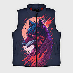 Мужской жилет Нейросетевой волк