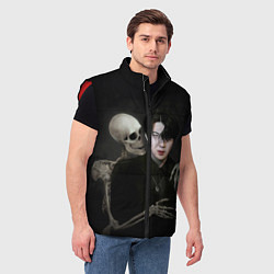 Мужской жилет Сехун со скелетом, цвет: 3D-красный — фото 2