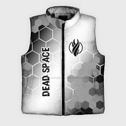 Мужской жилет Dead Space glitch на светлом фоне: надпись, символ, цвет: 3D-черный