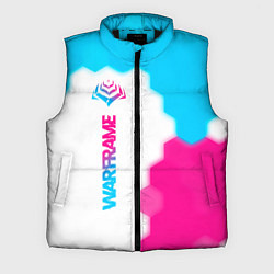 Мужской жилет Warframe neon gradient style: по-вертикали, цвет: 3D-черный