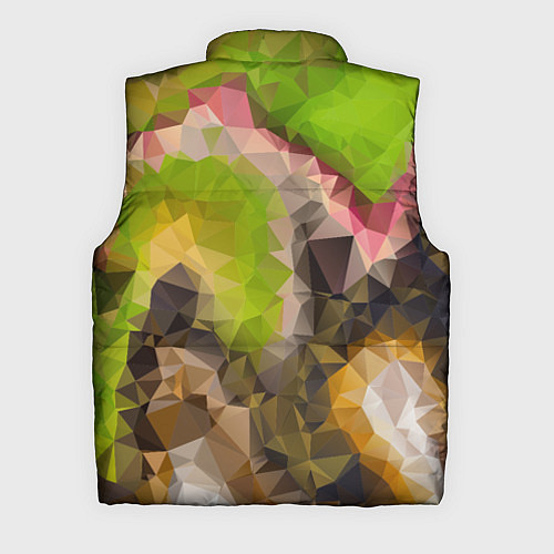 Мужской жилет Green brown pattern / 3D-Черный – фото 2