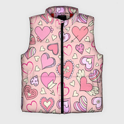 Мужской жилет Many many hearts