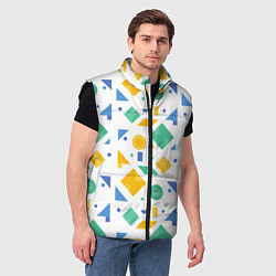 Мужской жилет Funny geometry, цвет: 3D-черный — фото 2