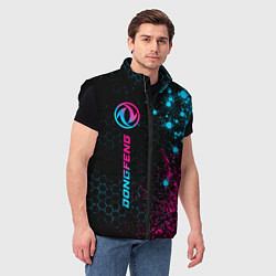 Мужской жилет Dongfeng - neon gradient: по-вертикали, цвет: 3D-черный — фото 2