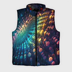 Мужской жилет Радужные блики нейроарт, цвет: 3D-красный