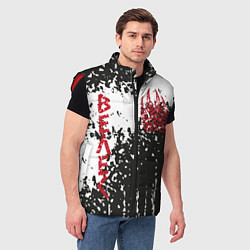 Мужской жилет Лапа медведя, цвет: 3D-красный — фото 2