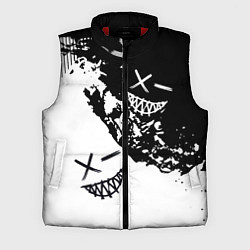 Мужской жилет Smile - black and white, цвет: 3D-красный