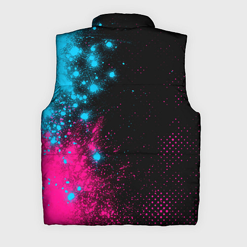 Мужской жилет Foo Fighters - neon gradient: по-вертикали / 3D-Черный – фото 2