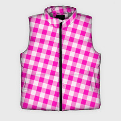 Мужской жилет Розовая клетка Барби, цвет: 3D-светло-серый