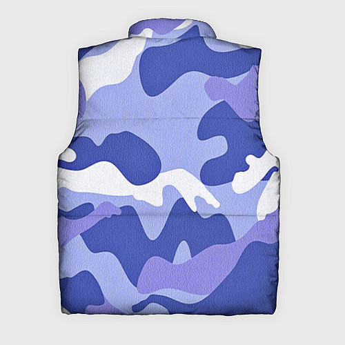 Мужской жилет Камуфляжный узор голубой / 3D-Красный – фото 2