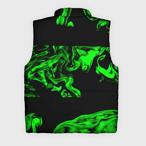 Мужской жилет Зеленый светящийся дым / 3D-Красный – фото 2