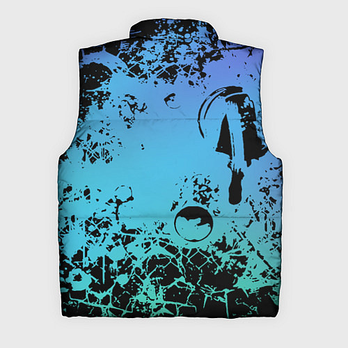 Мужской жилет Неоновый абстрактный фон в граффити стиле / 3D-Черный – фото 2
