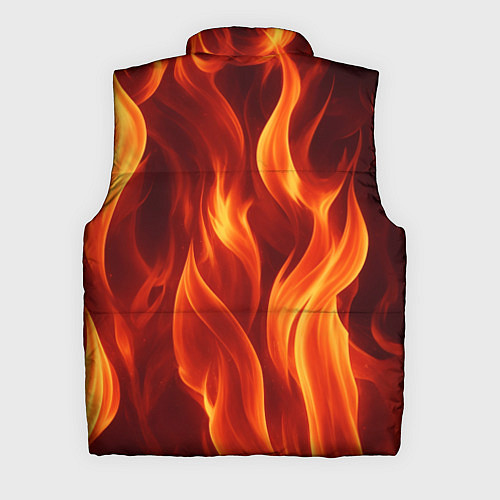 Мужской жилет Пламя огня / 3D-Черный – фото 2