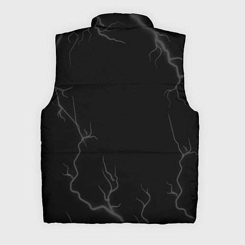 Мужской жилет Saints Row glitch на темном фоне: надпись, символ / 3D-Черный – фото 2