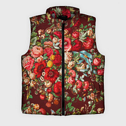 Мужской жилет Платок цветочный узор, цвет: 3D-светло-серый
