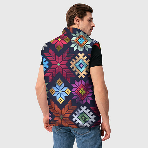 Мужской жилет Орнамент удмуртский / 3D-Красный – фото 4