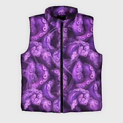 Мужской жилет Фиолетовые щупальца и дым