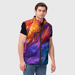 Мужской жилет Яркие крылья, цвет: 3D-черный — фото 2