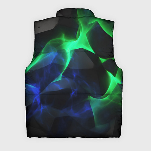Мужской жилет Неоновая лава из плит / 3D-Черный – фото 2