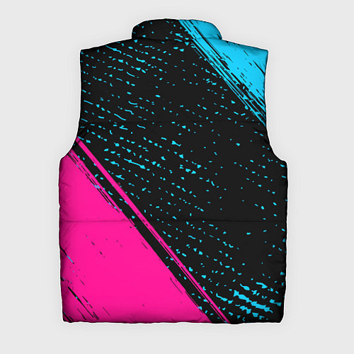 Мужской жилет Within Temptation - neon gradient: надпись, символ / 3D-Черный – фото 2
