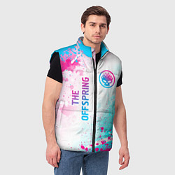 Мужской жилет The Offspring neon gradient style: надпись, символ, цвет: 3D-черный — фото 2