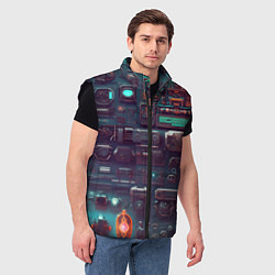 Мужской жилет Технические панели, цвет: 3D-черный — фото 2