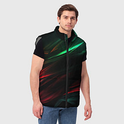 Мужской жилет Dark red and green, цвет: 3D-светло-серый — фото 2