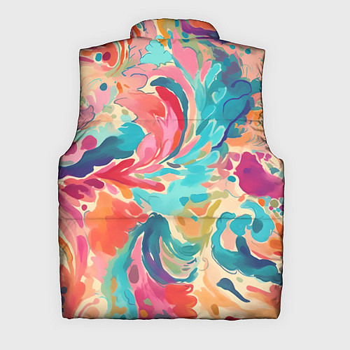 Мужской жилет Акварельная абстракция / 3D-Черный – фото 2