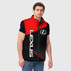 Мужской жилет Lexus - red sportwear, цвет: 3D-черный — фото 2