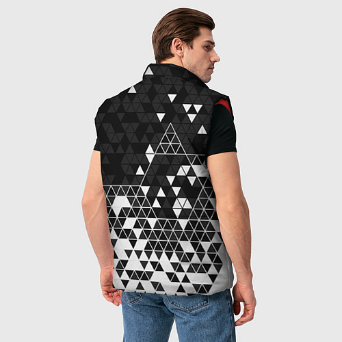 Мужской жилет Лексус - распад / 3D-Красный – фото 4