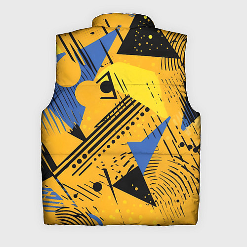 Мужской жилет Абстракция паттерн / 3D-Светло-серый – фото 2