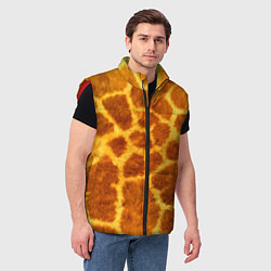 Мужской жилет Шкура жирафа - текстура, цвет: 3D-красный — фото 2