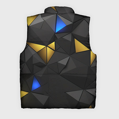 Мужской жилет Black yellow geometry / 3D-Красный – фото 2