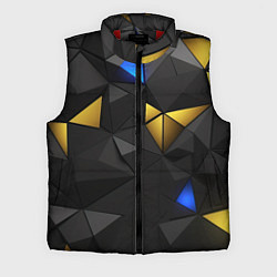 Мужской жилет Black yellow geometry, цвет: 3D-красный
