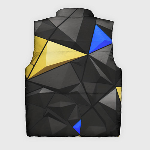 Мужской жилет Black yellow elements / 3D-Черный – фото 2