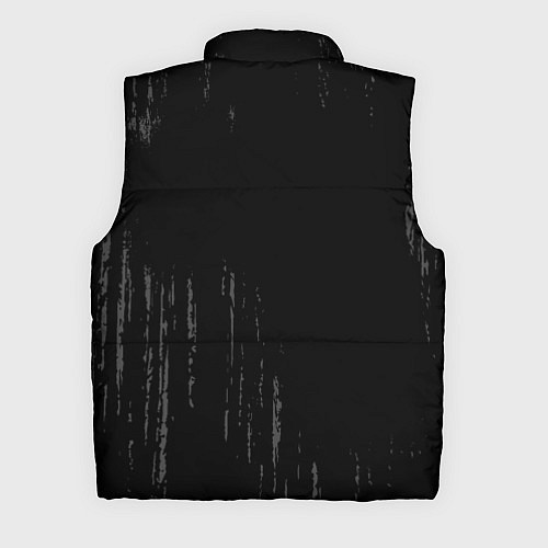 Мужской жилет Gears of War glitch на темном фоне: надпись, симво / 3D-Черный – фото 2