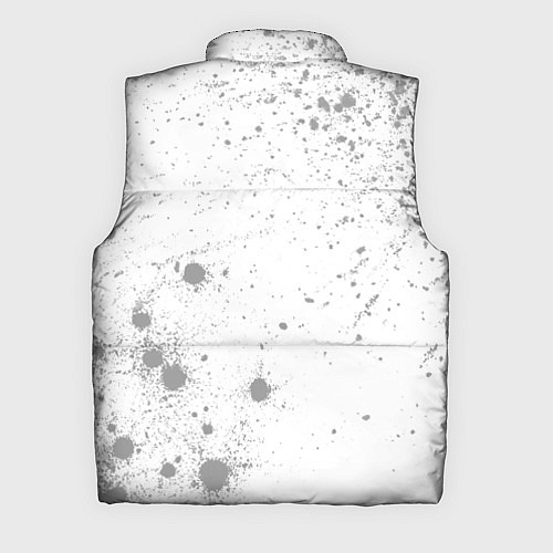 Мужской жилет The Witcher glitch на светлом фоне: надпись, симво / 3D-Черный – фото 2