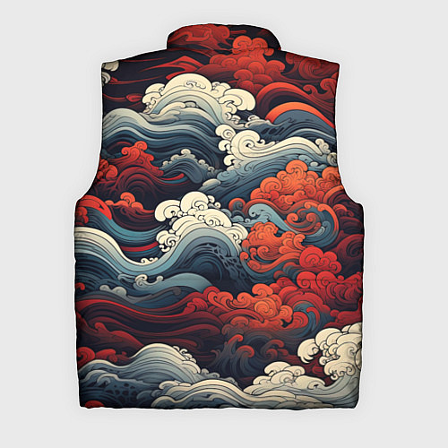 Мужской жилет Японское море / 3D-Красный – фото 2