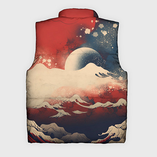 Мужской жилет Иллюстрация в японском стиле / 3D-Черный – фото 2