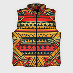 Мужской жилет Этнический африканский узор, цвет: 3D-светло-серый