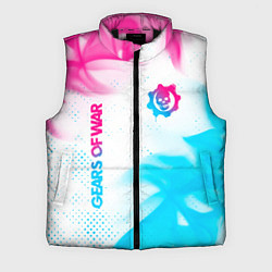 Мужской жилет Gears of War neon gradient style: надпись, символ