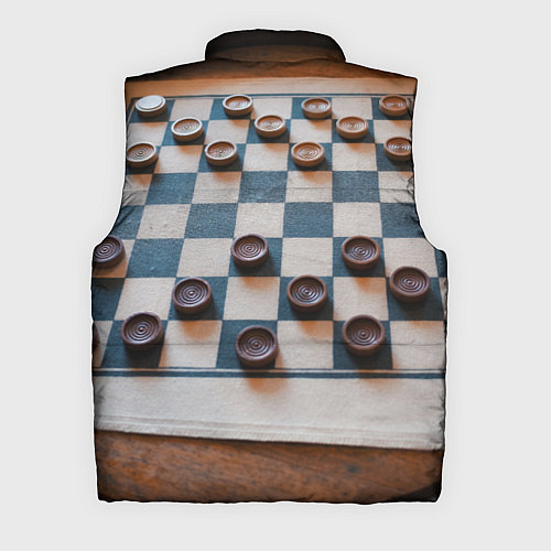 Мужской жилет Шашки / 3D-Красный – фото 2