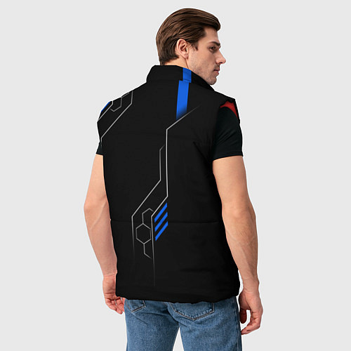 Мужской жилет Volkswagen - blue technology / 3D-Красный – фото 4