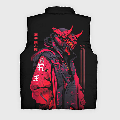 Мужской жилет Демонический самурай / 3D-Светло-серый – фото 2