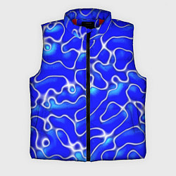 Мужской жилет Синий волнистый рисунок, цвет: 3D-красный