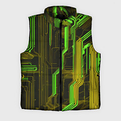 Мужской жилет Кибер схема зелёная